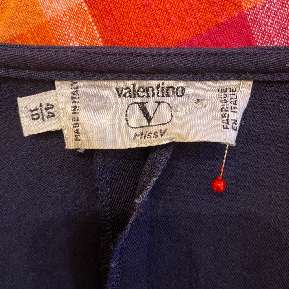 Valentino Vintage Navy Blue Dress - Picture 5 of 6